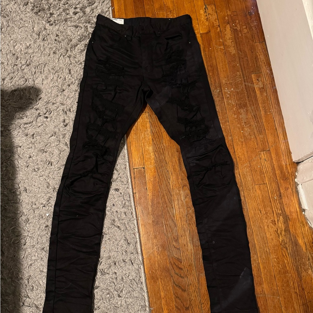 Smoke Rise Black Distressed Skinny Jeans